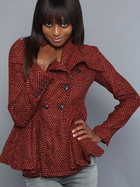 FREE PEOPLE KNIT PEA COAT